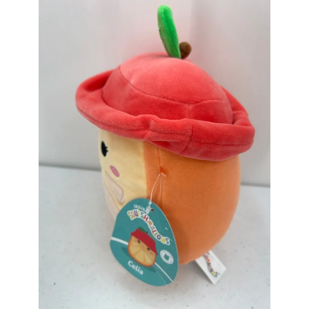 Squishmallows Celia the Orange with Bucket Hat Fruit Plush 8 Inch